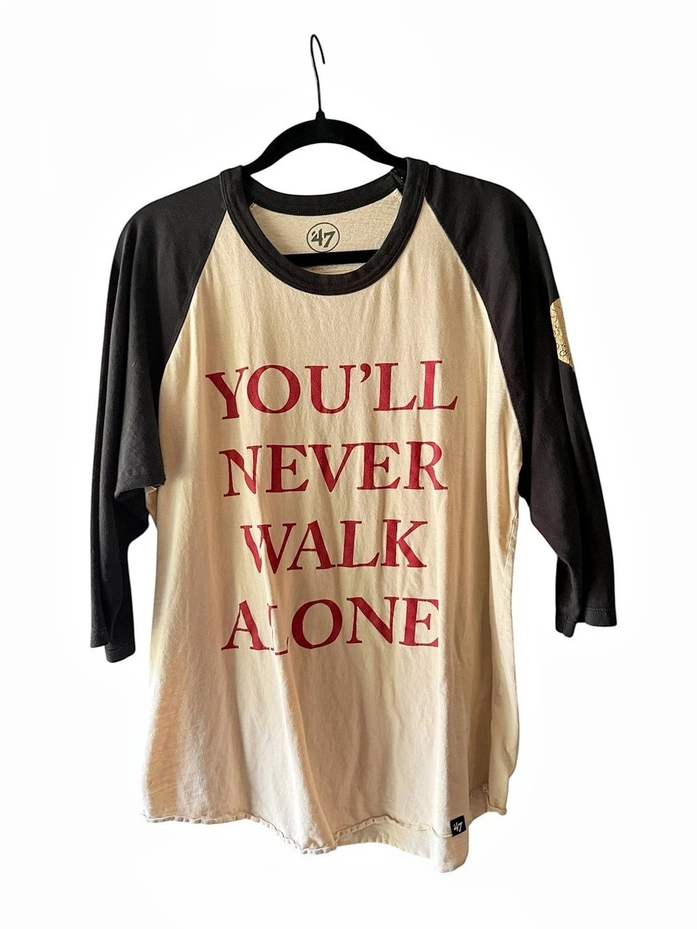 47 Brand Liverpool FC You’ll Never Walk Alone Raglan Shirt Men’s M - worn in & s